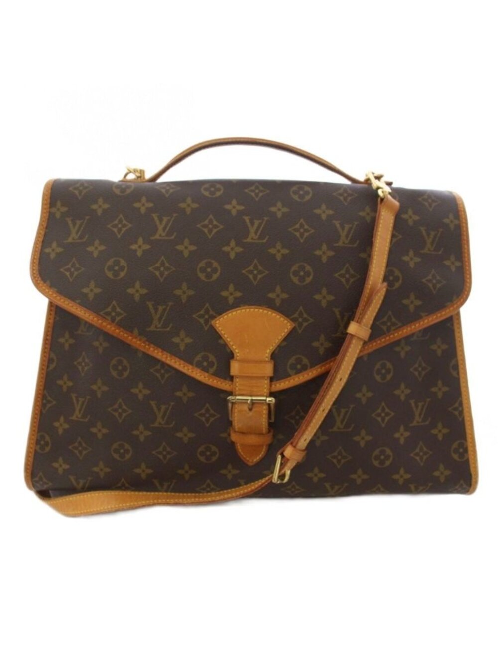 Louis Vuitton Monogram Beverly 2-Way Shoulder Bag Brown